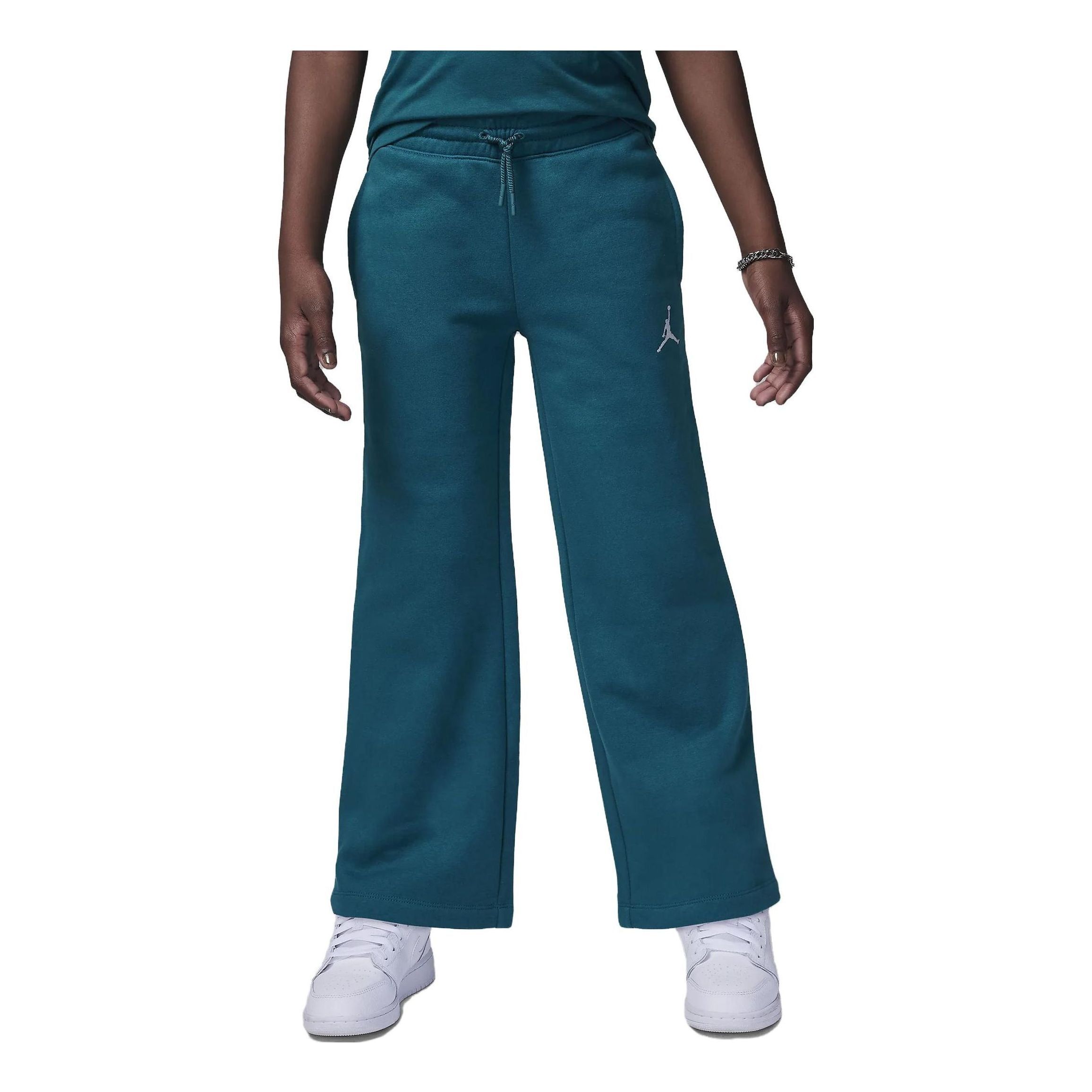 (GS) Air Jordan Icon Play Open Pants 'Green' 45C392-U9C sold by KicksCrew