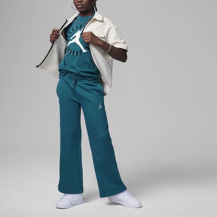 (GS) Air Jordan Icon Play Open Pants 'Green' 45C392-U9C sold by KicksCrew product image thumbnail 4