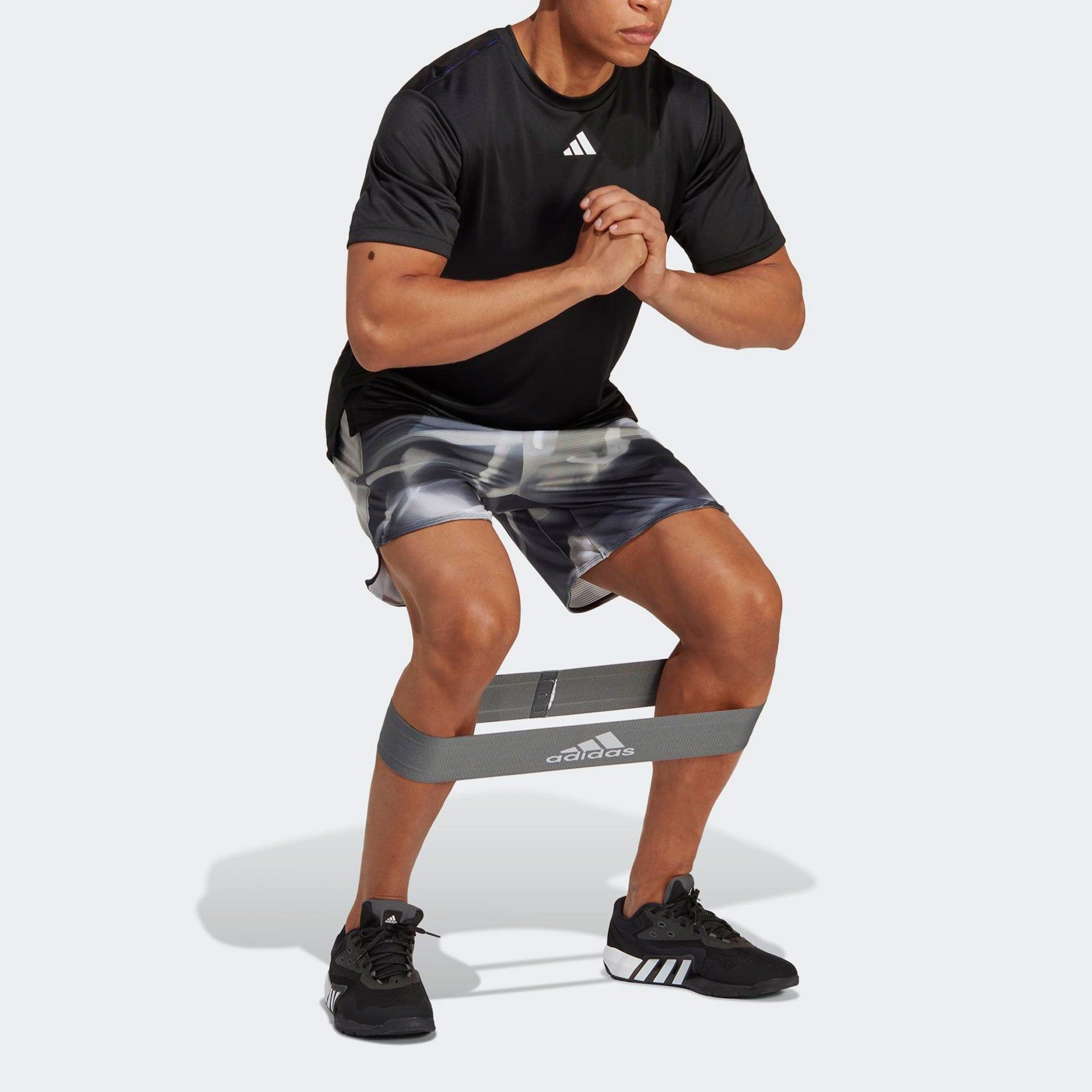 Adidas Designed For Training HEAT.RDY HIIT Allover Print Training Shorts 'Sliver Black' IC2039 sold by KicksCrew product image thumbnail 4