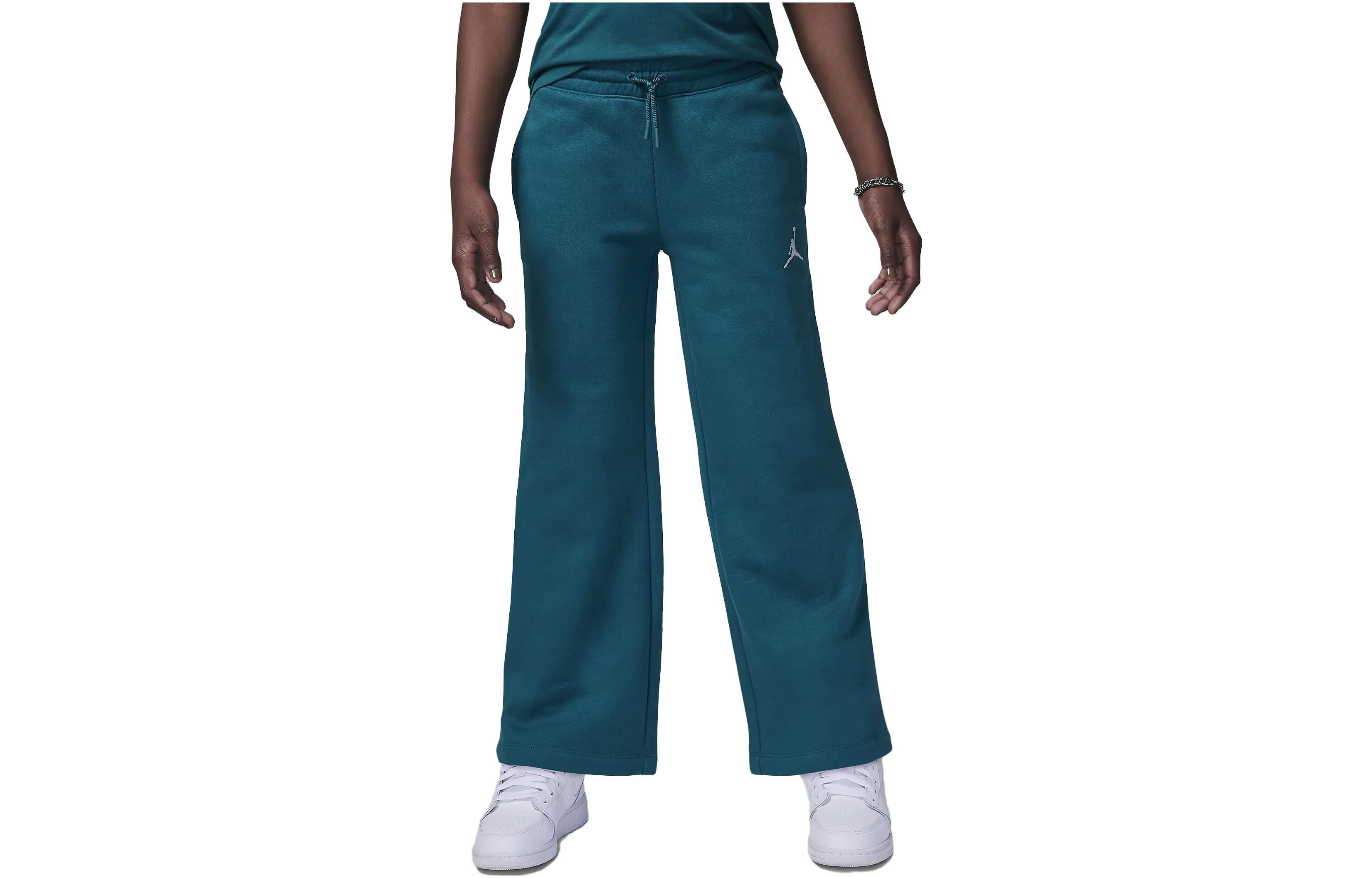 (GS) Air Jordan Icon Play Open Pants 'Green' 45C392-U9C sold by KicksCrew product image thumbnail 2