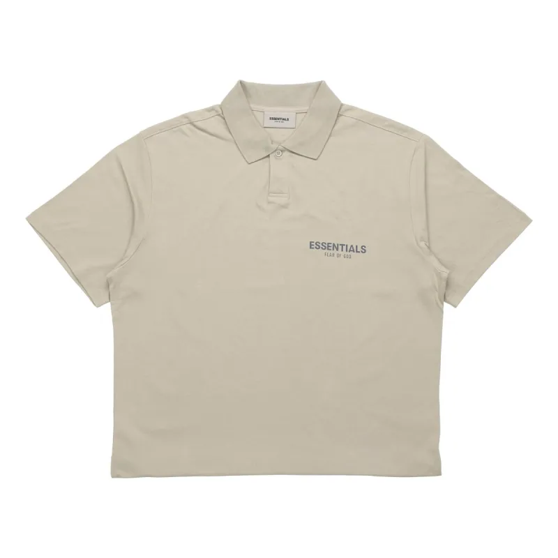 Fear of God Essentials FW20 Logo Polo Shirt 'Olive' FOG-FW20-199 sold by KicksCrew