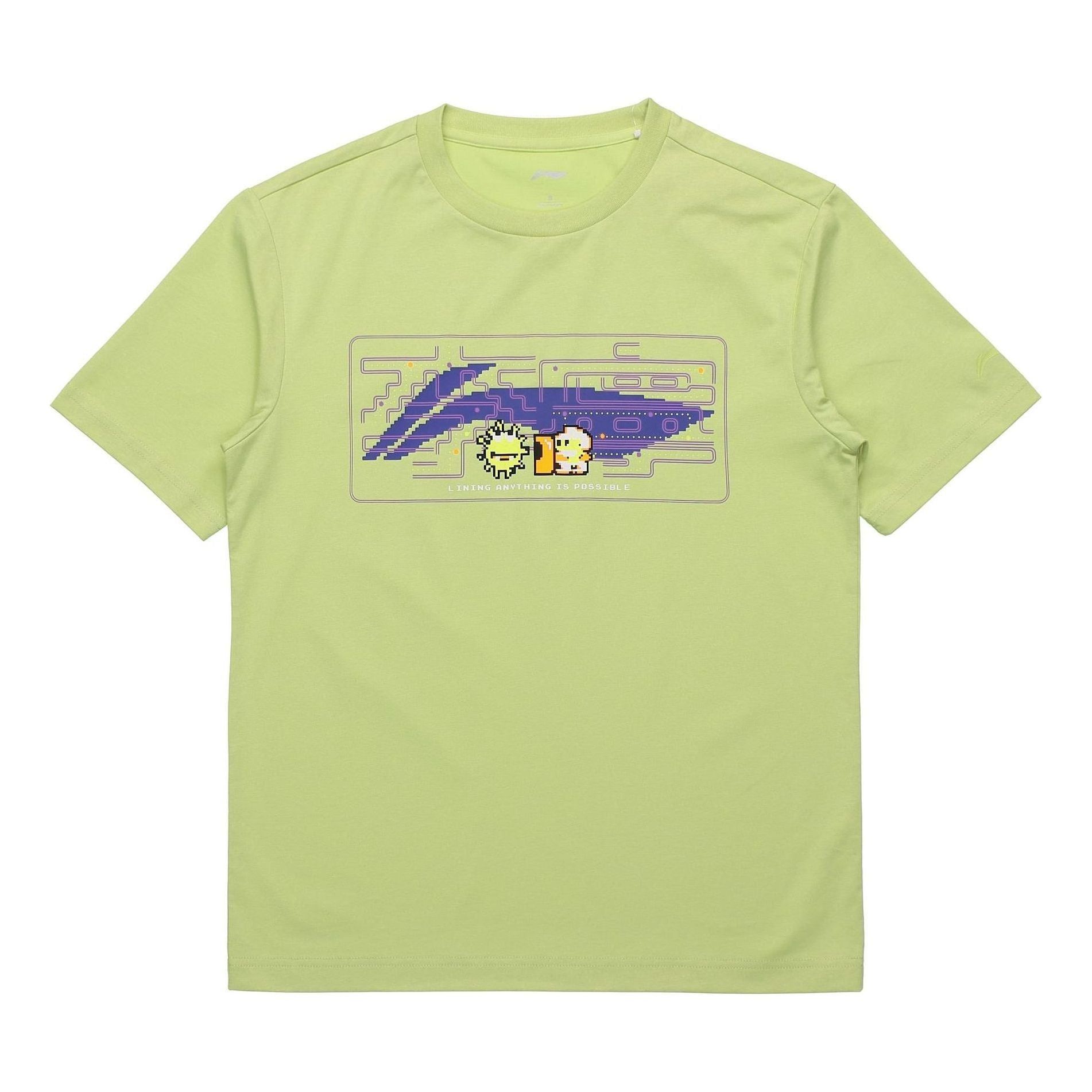 Li-Ning Big Logo Graphic T-shirt 'Green' AHSR340-16 sold by KicksCrew