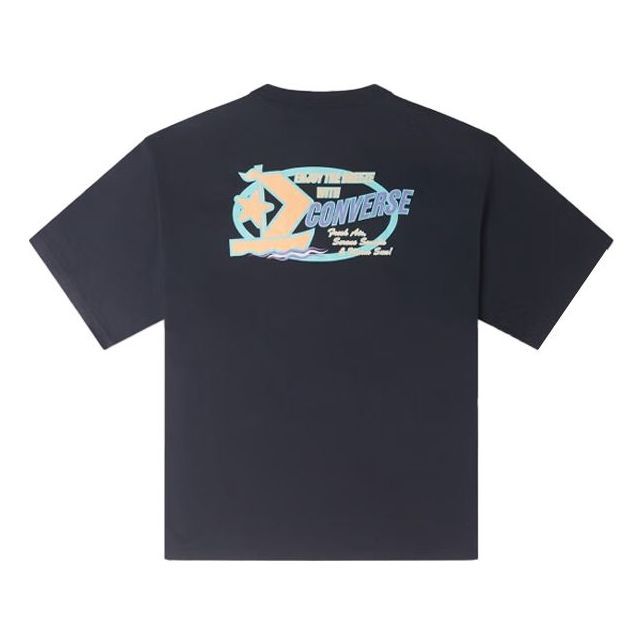 Converse Retro Sail Boat Graphic T-shirt 'Black' 10025441-A01 sold by KicksCrew