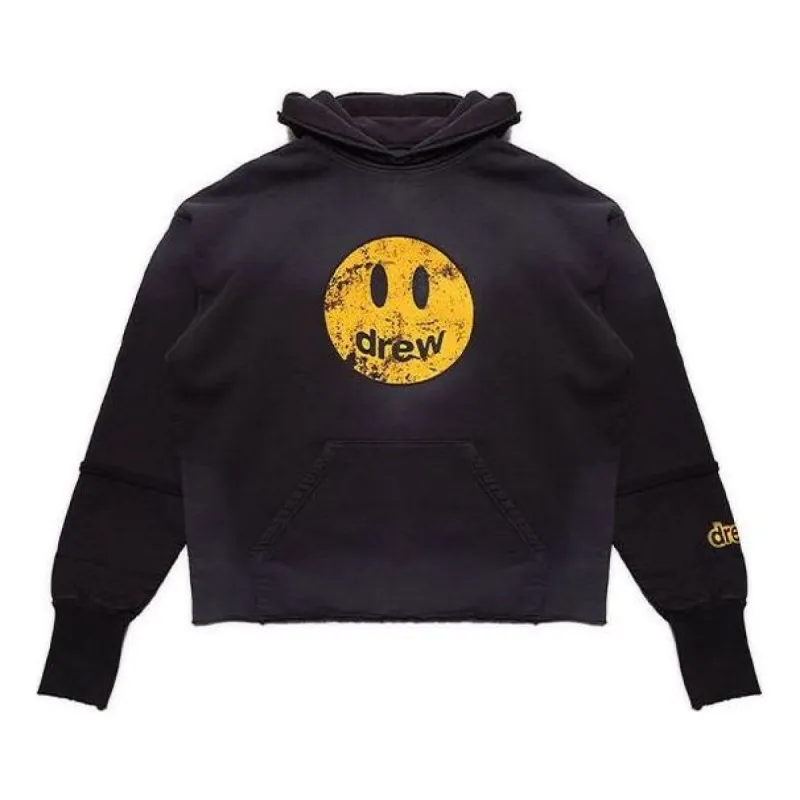 Drew House Deconstructed Mascot Hoodie 'Faded Black' DH-F31122-MCFB sold by KicksCrew