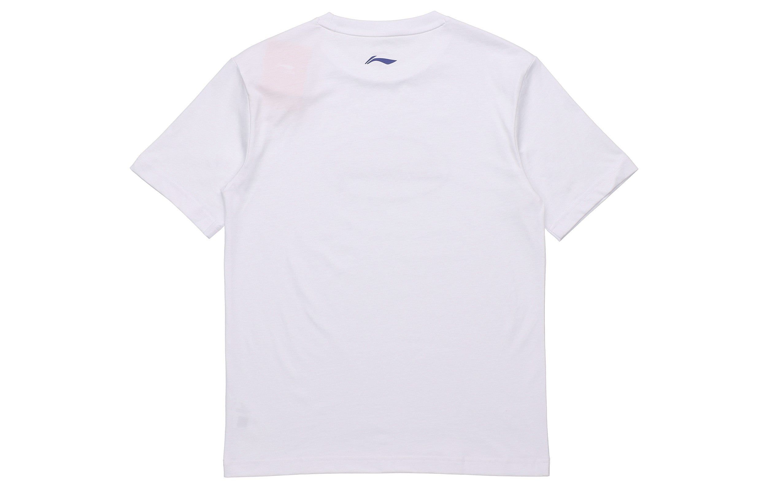 Li-Ning Logo T-shirt 'White Blue' AHSQ412-1 sold by KicksCrew product image thumbnail 2