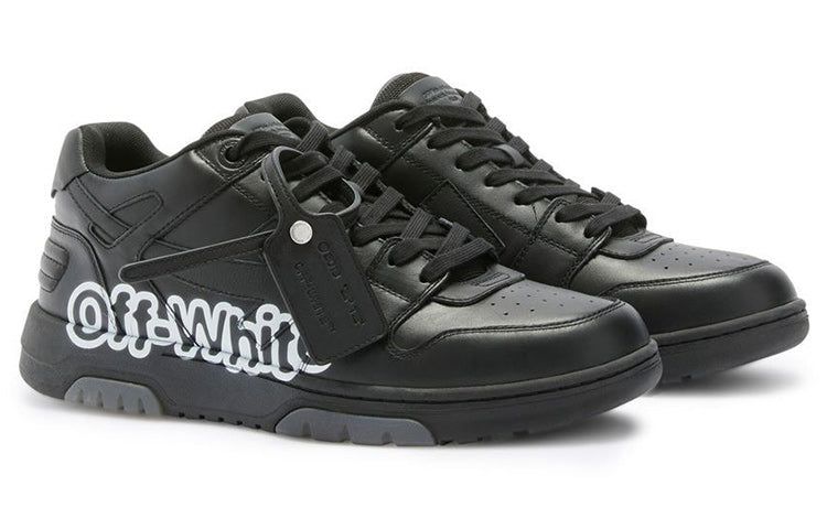 Off-White Out Of Office Low-Top For Walking Sneaker 'Black White' OMIA189S22LEA0041001 sold by KicksCrew product image thumbnail 2
