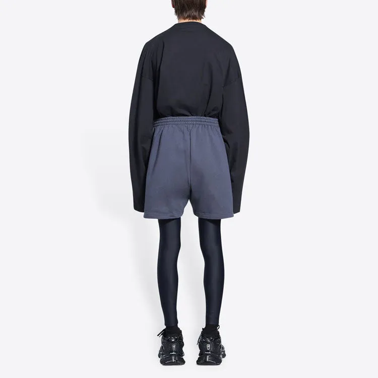 Balenciaga Political Campaign Sweat Shorts 'Dark Grey' 676137TKVI91366 sold by KicksCrew product image thumbnail 4