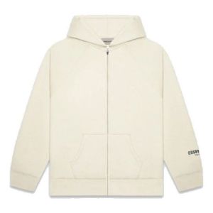 Fear of God Essentials FW20 Full Zip Hoodie 'Cream' 0192250500185569 sold by KicksCrew