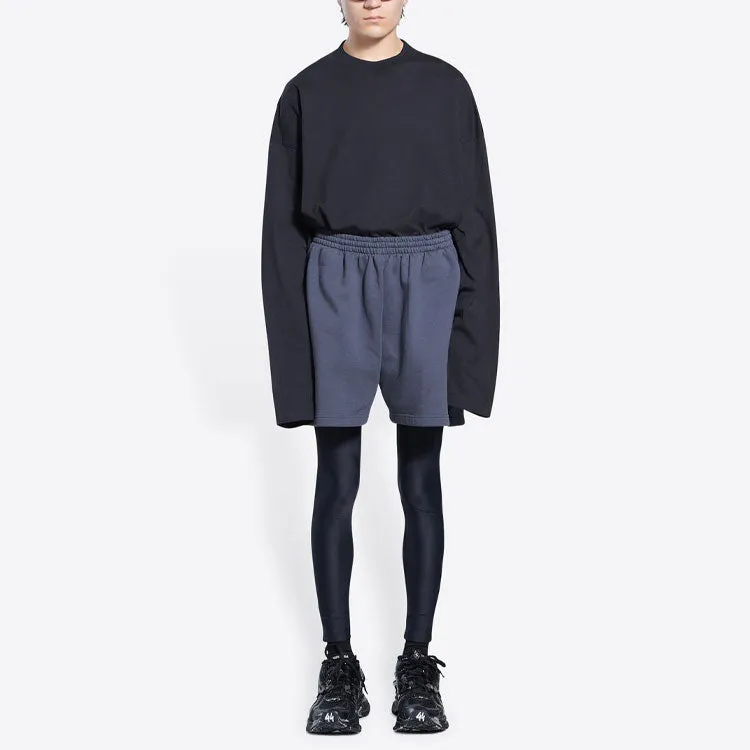 Balenciaga Political Campaign Sweat Shorts 'Dark Grey' 676137TKVI91366 sold by KicksCrew product image thumbnail 3