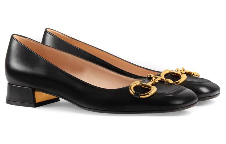 (WMNS) GUCCI Ballet Flat with Horsebit 'Black Leather' 645600-C9D00-1000 sold by KicksCrew product image thumbnail 2