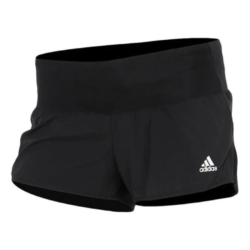 (WMNS) adidas Run It 3-Stripes PB Shorts Asia Sizing 'Black White' FP7537 sold by KicksCrew