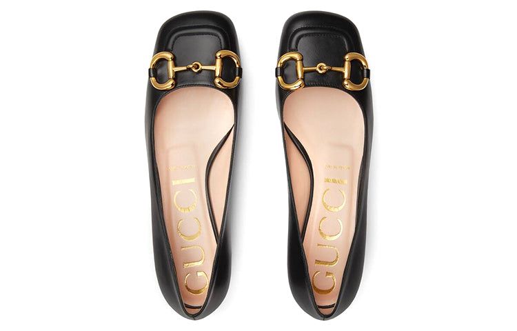 (WMNS) GUCCI Ballet Flat with Horsebit 'Black Leather' 645600-C9D00-1000 sold by KicksCrew product image thumbnail 3