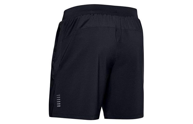 Under Armour Qualifier SpeedPocket 7 inch Shorts 'Black' 1350888-001 sold by KicksCrew product image thumbnail 2