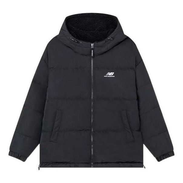 New Balance logo Sportswear Puffer 'Black White' 5PC44733-BK sold by KicksCrew