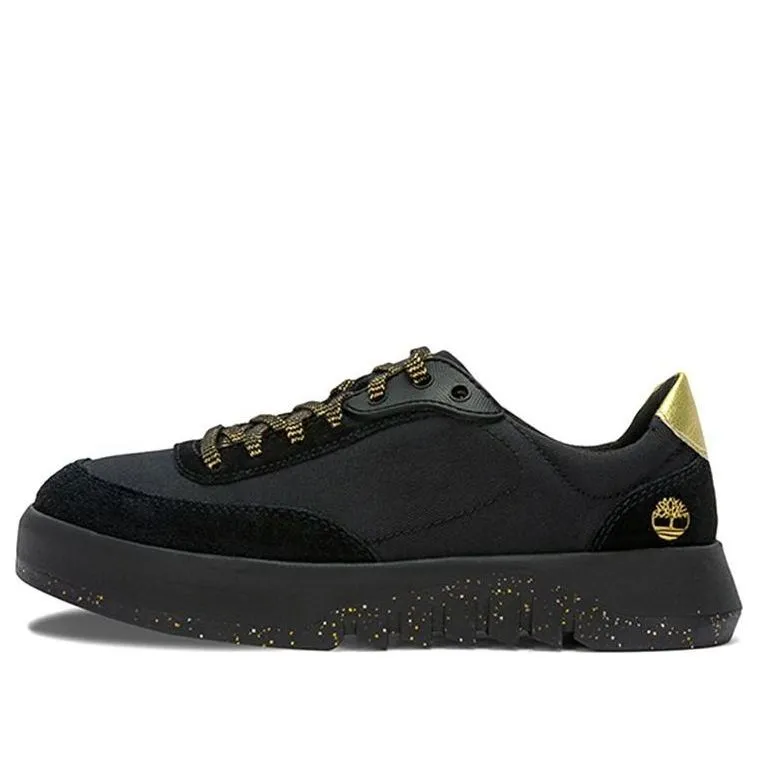(WMNS) Timberland Supaway Leather and Fabric Oxford Trainers 'Black with Gold' A5RQZW sold by KicksCrew
