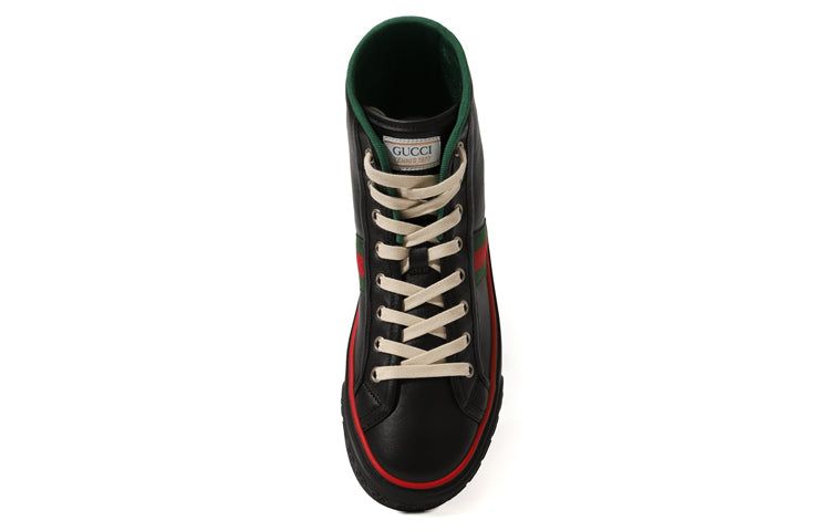 (WMNS) GUCCI Tennis 1977 High Top Sneakers 'Black Red' 645987-17L20-1074 sold by KicksCrew product image thumbnail 3