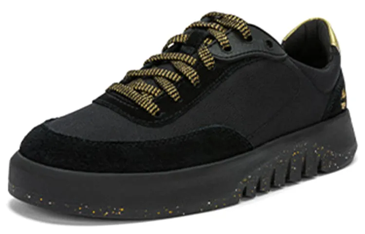 (WMNS) Timberland Supaway Leather and Fabric Oxford Trainers 'Black with Gold' A5RQZW sold by KicksCrew product image thumbnail 2