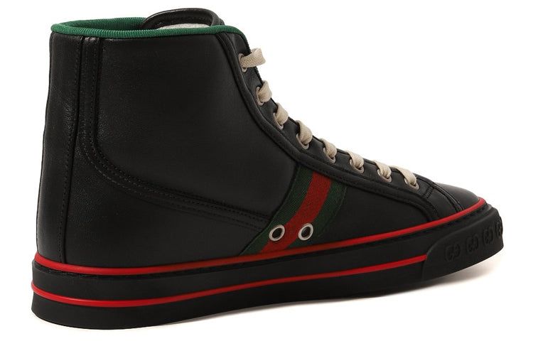 (WMNS) GUCCI Tennis 1977 High Top Sneakers 'Black Red' 645987-17L20-1074 sold by KicksCrew product image thumbnail 4
