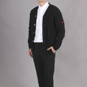 COMME des GARCONS PLAY Small Heart Cardigan 'Black' AZ-N042-051-1 sold by KicksCrew
