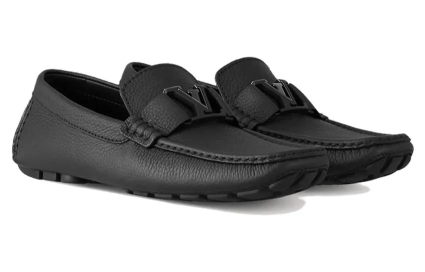 LOUIS VUITTON Monte Carlo Moccasin Shoes 'Black Plain' 1AC53Y sold by KicksCrew product image thumbnail 2