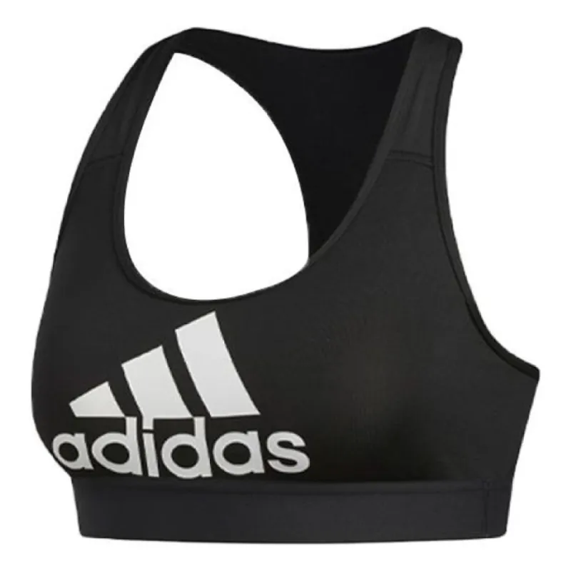 (WMNS) adidas Don't Rest Badge of Sport Bra 'Black White' EA3298 sold by KicksCrew