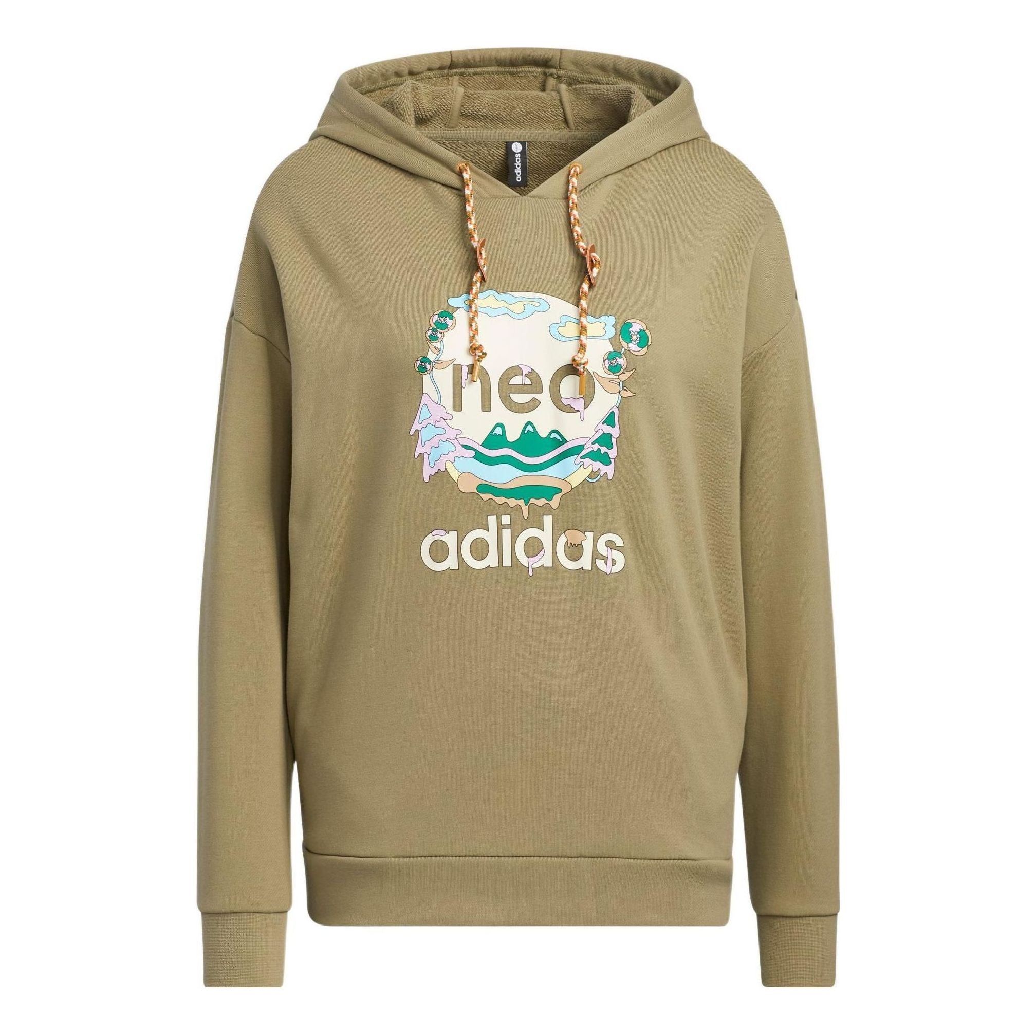 (WMNS) Adidas Neo Util Hoodies 'Olive Green' HN2349 sold by KicksCrew