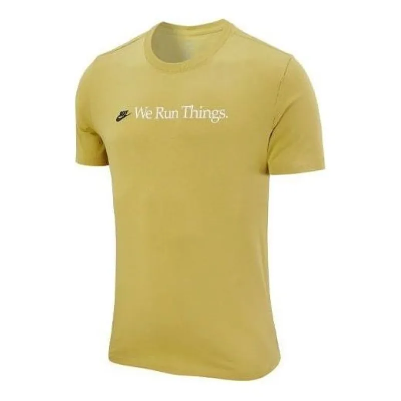 Nike Sportswear Airathon Run Things T-Shirt 'Yellow' DH0275-740 sold by KicksCrew