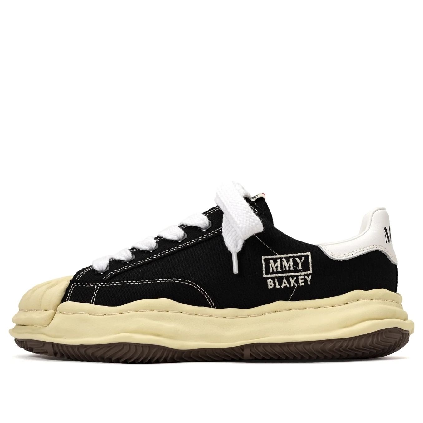 Maison MIHARA YASUHIRO BLAKEY VL OG Sole Canvas Low-top Sneaker 'Black' A09FW732-BLK sold by KicksCrew