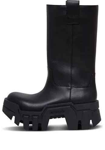 (WMNS) Balenciaga Bulldozer Boots 'Black Poluyurethane' 671555WBCQ01000 sold by KicksCrew