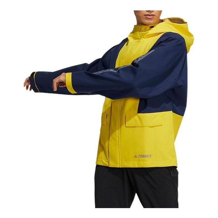 Adidas Terrex Windbreaker Jackets 'Yellow Navy' GN7560 sold by KicksCrew