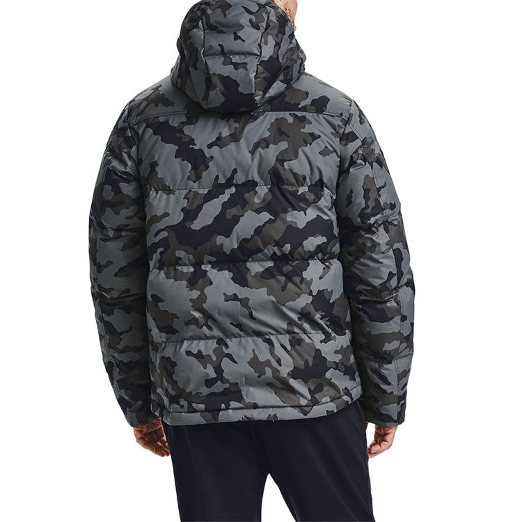 Under Armour Sportstyle Fleece Down Jacket 'Black Grey' 1355853-002 sold by KicksCrew product image thumbnail 5