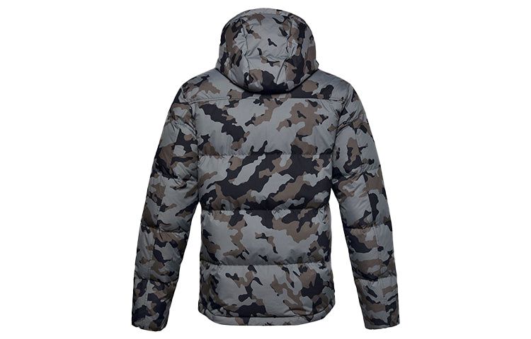Under Armour Sportstyle Fleece Down Jacket 'Black Grey' 1355853-002 sold by KicksCrew product image thumbnail 2