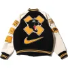 Nike x Patta Running Team Varsity Jacket (Asia Sizing) 'Black Yellow' FJ3107-010 sold by KicksCrew