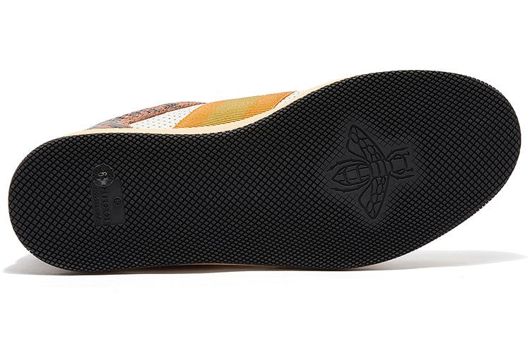 GUCCI Screener Python-embossed Leather Sneakers 'Orange Black White' 698605-19YC0-7761 sold by KicksCrew product image thumbnail 5
