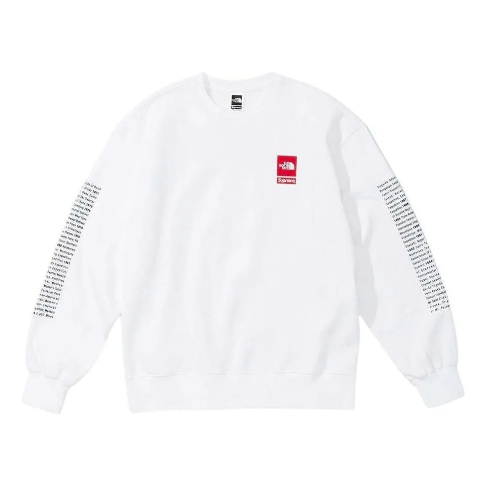 Supreme x The North Face Crewneck 'White Red' SUP-SS24-049 sold by KicksCrew