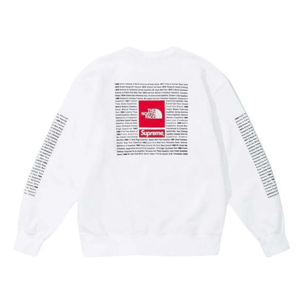Supreme x The North Face Crewneck 'White Red' SUP-SS24-049 sold by KicksCrew product image thumbnail 2