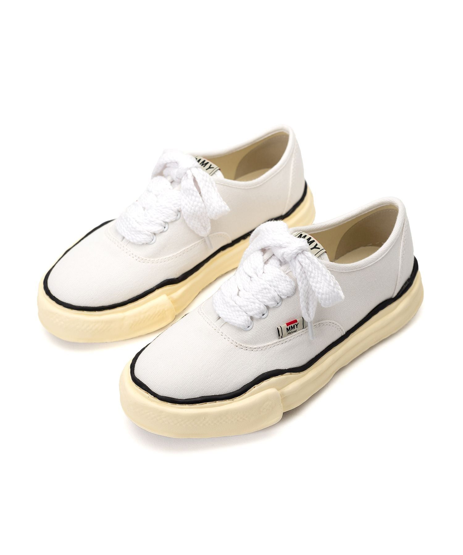 Maison MIHARA YASUHIRO BAKER Vintage-Like OG Sole Canvas Low-top Sneaker 'White' A09FW735-WHT sold by KicksCrew product image thumbnail 2