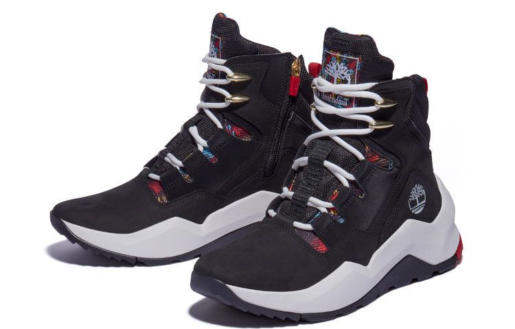 (WMNS) Timberland Madbury Side Side Zip Sneaker Boots 'Black Nubuck' A2PUW001 sold by KicksCrew product image thumbnail 3