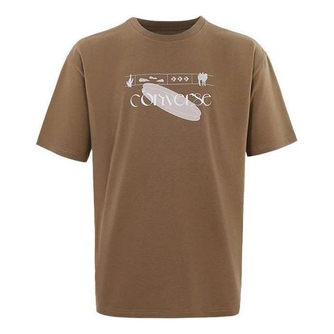 Converse Logo T-Shirt 'Brown' 10024870-A03 sold by KicksCrew