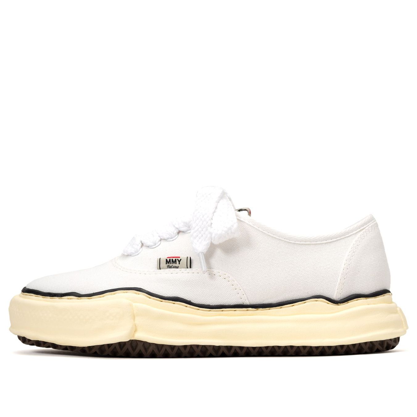 Maison MIHARA YASUHIRO BAKER Vintage-Like OG Sole Canvas Low-top Sneaker 'White' A09FW735-WHT sold by KicksCrew