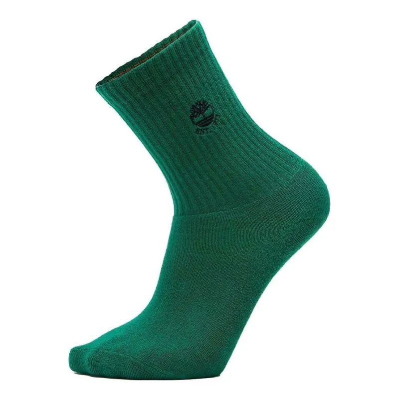 Timberland Logo Quarter Socks 'Green' A2PYG-H31 sold by KicksCrew