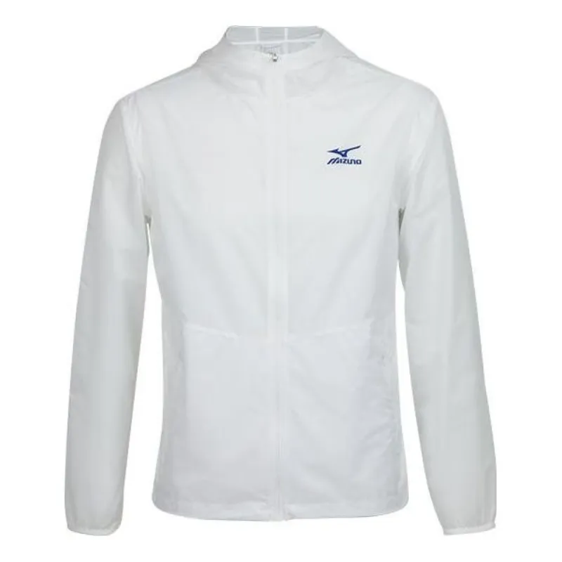 Mizuno Logo Performance Jacket 'White' J2CE31E1 sold by KicksCrew