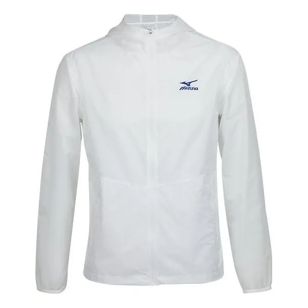 Mizuno Logo Performance Jacket 'White' J2CE31E1 sold by KicksCrew