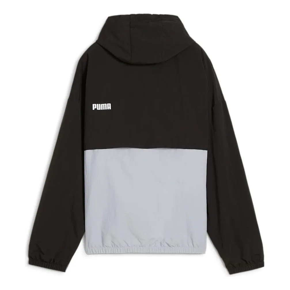 (WMNS) PUMA Oversized Hooded Windbreaker 'Grey' 675372-52 sold by KicksCrew product image thumbnail 2