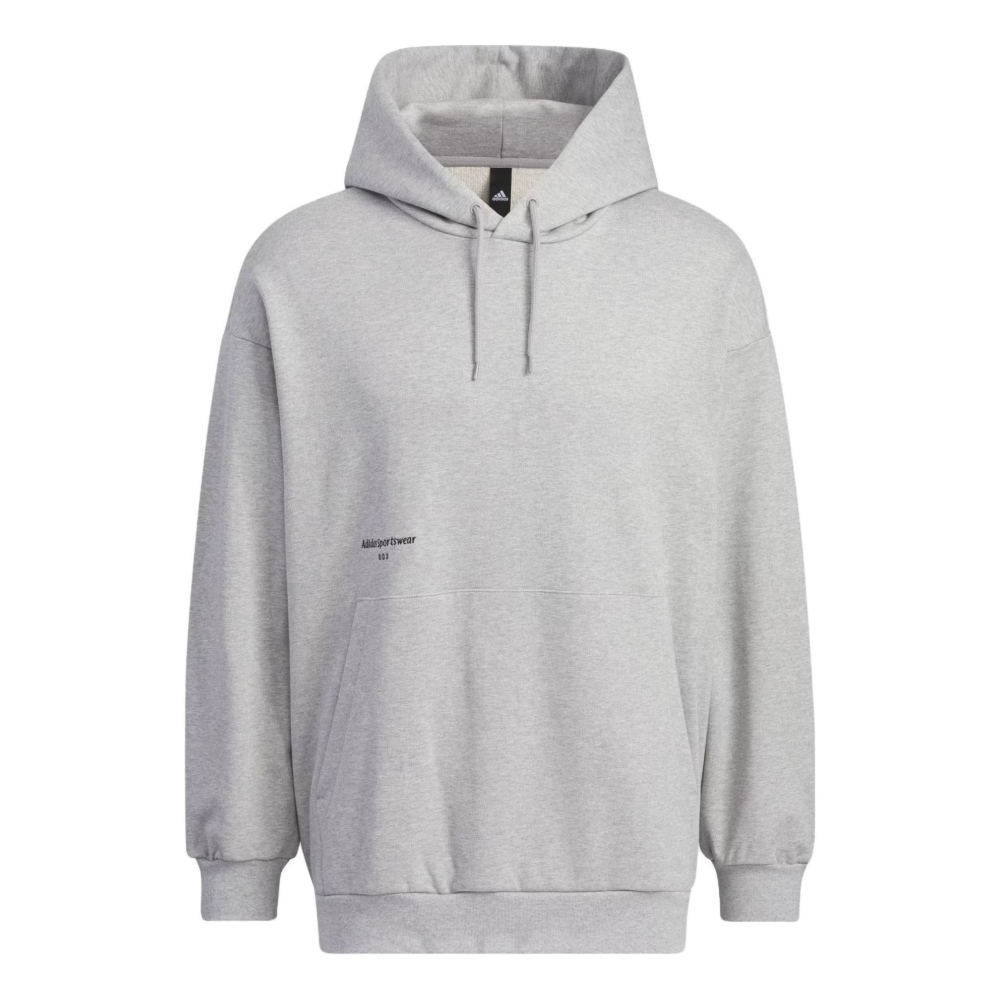 adidas Small Logo Hoodie 'Medium Grey Heather' IZ1607 sold by KicksCrew