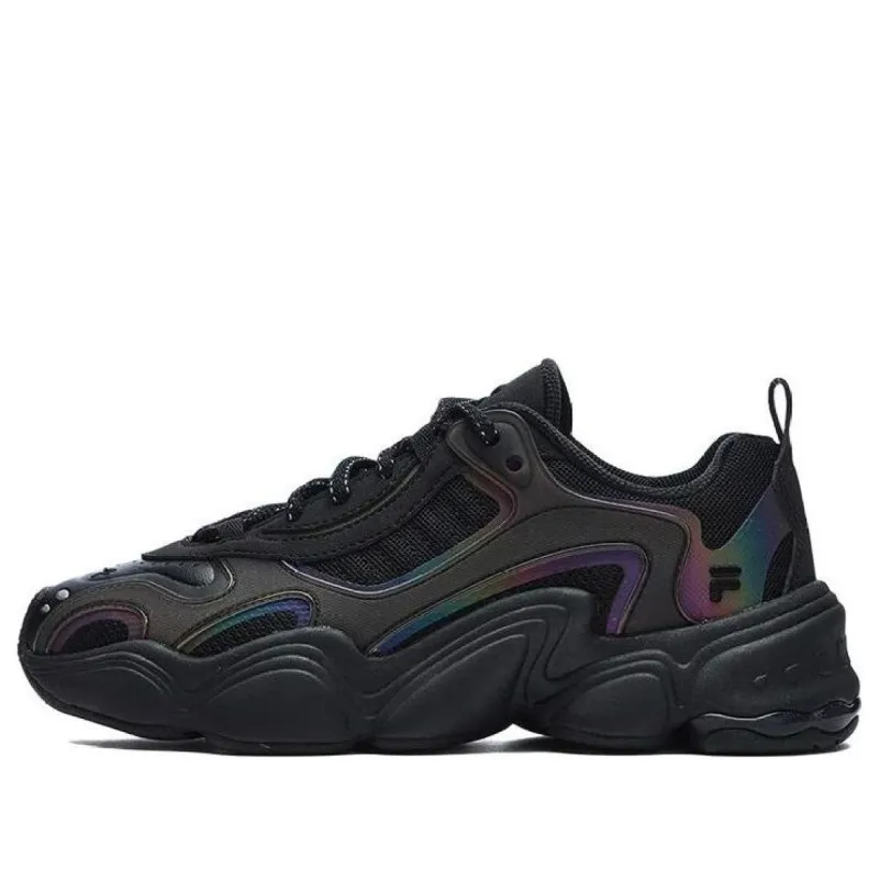 (WMNS) FILA FUSION TENACITY Chunky Sneakers 'Black' T12W311601FBK sold by KicksCrew