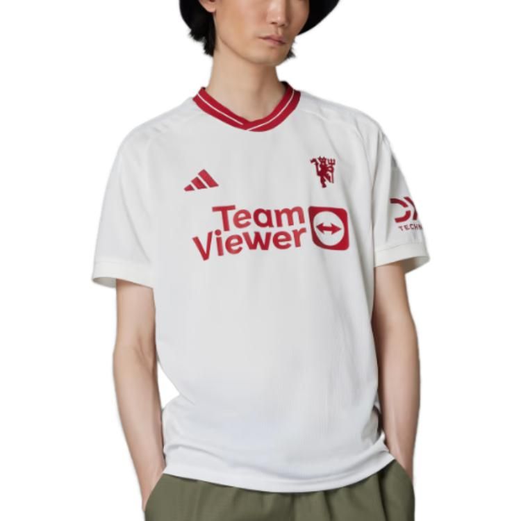 Adidas Manchester United 23/24 Third Jerseys 'White Red' IP1741 sold by KicksCrew product image thumbnail 3