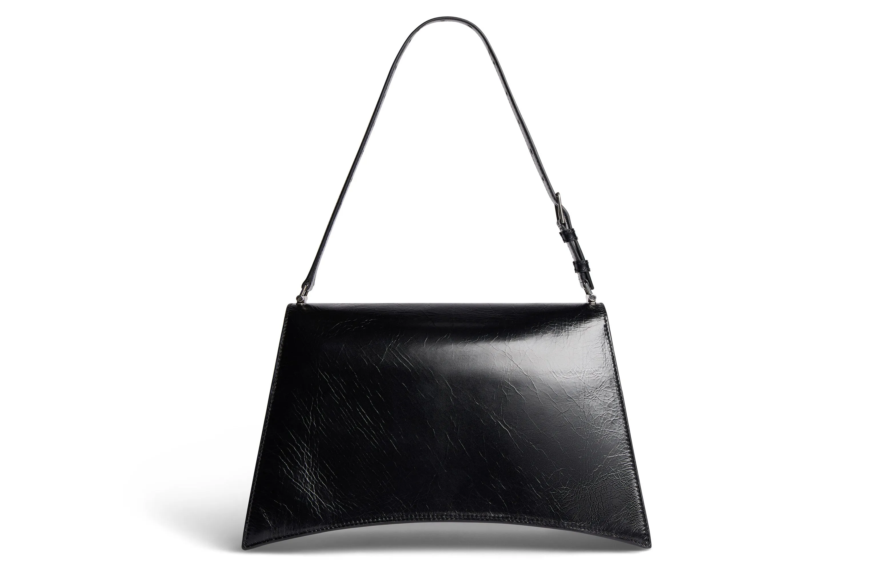 (WMNS) Balenciaga Crush Medium Sling Bag 'Black' 7654662AAR21000 sold by KicksCrew product image thumbnail 4