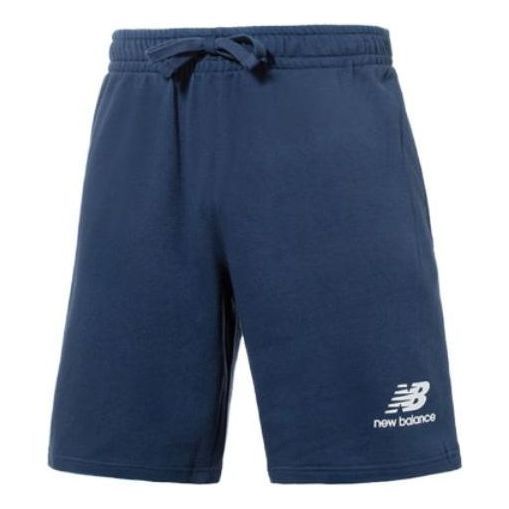 New Balance Essentials Stacked Logo French Terry Shorts 'Navy' MS31540-NNY sold by KicksCrew