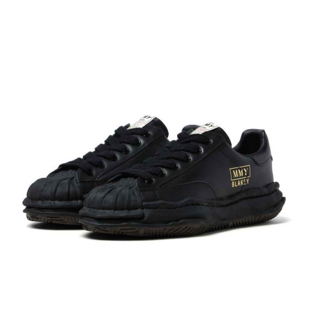 Maison MIHARA YASUHIRO BLAKEY OG Sole Leather Low-top Sneaker 'Black' A06FW702-BLKBLK sold by KicksCrew product image thumbnail 2
